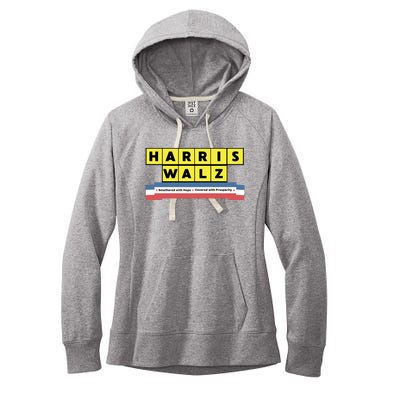 Ron Filipkowski Harris Walz Smothered With Hope Covered With Prosperity Women's Fleece Hoodie