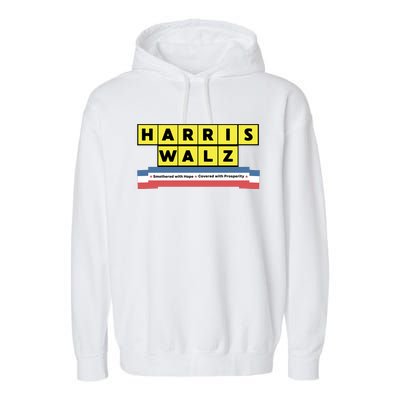 Ron Filipkowski Harris Walz Smothered With Hope Covered With Prosperity Garment-Dyed Fleece Hoodie