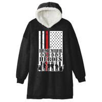 Remember Our Fallen Heroes Hooded Wearable Blanket