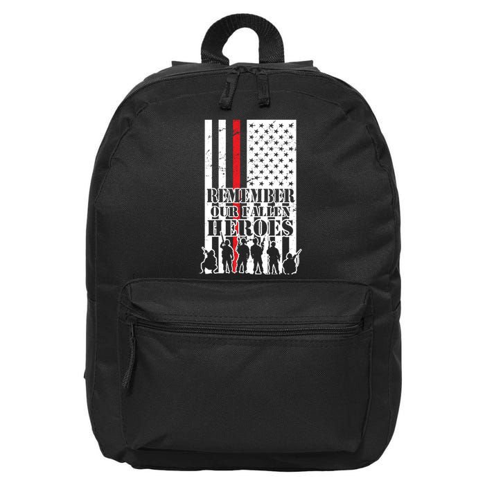Remember Our Fallen Heroes 16 in Basic Backpack