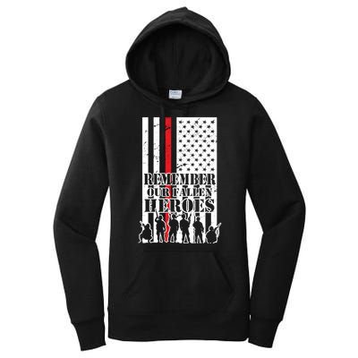 Remember Our Fallen Heroes Women's Pullover Hoodie