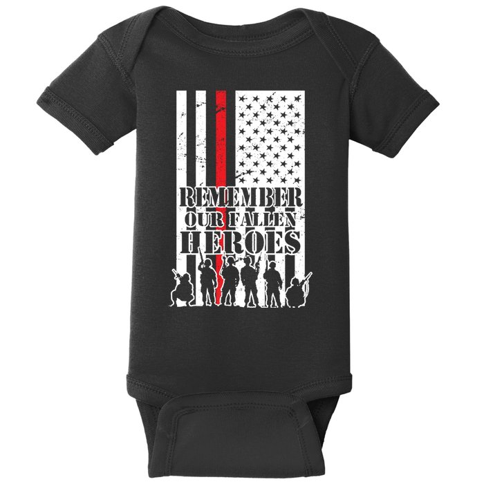 Remember Our Fallen Heroes Baby Bodysuit