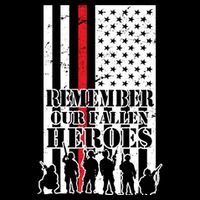 Remember Our Fallen Heroes Baby Bodysuit
