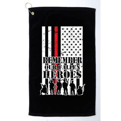 Remember Our Fallen Heroes Golf Towel