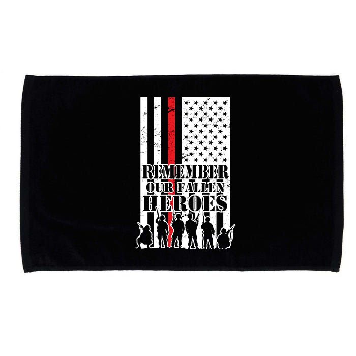 Remember Our Fallen Heroes Microfiber Hand Towel