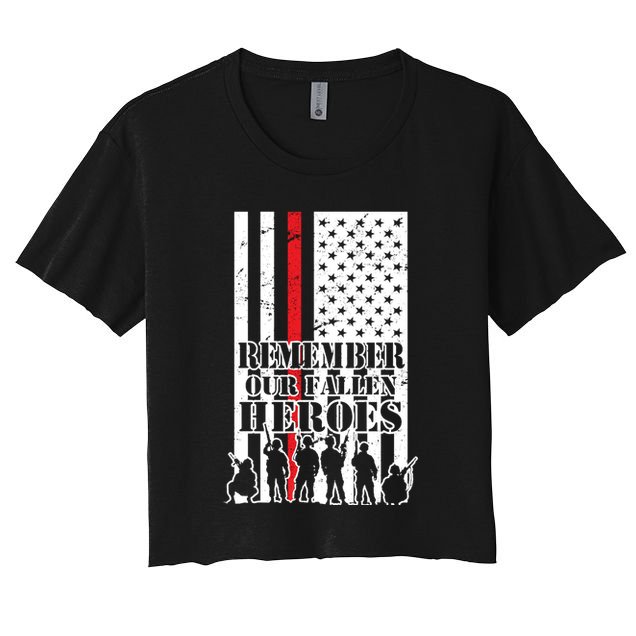 Remember Our Fallen Heroes Crop Top