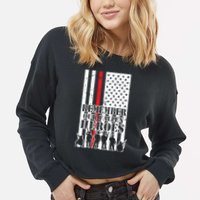 Remember Our Fallen Heroes Cropped Pullover Crew