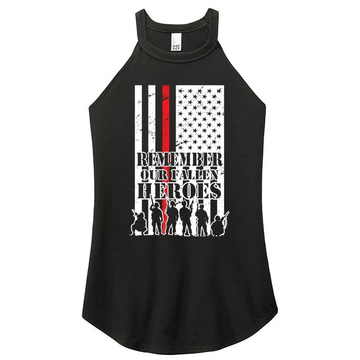 Remember Our Fallen Heroes Women's Perfect Tri Rocker Tank