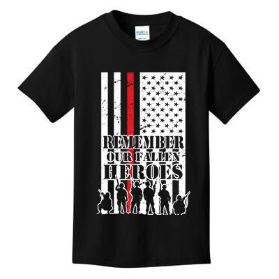 Remember Our Fallen Heroes Kids T-Shirt