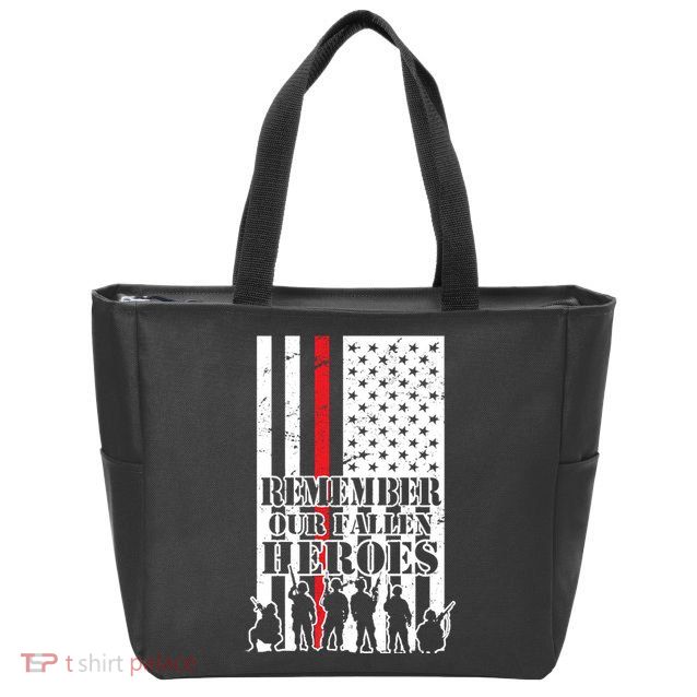 Remember Our Fallen Heroes Zip Tote Bag