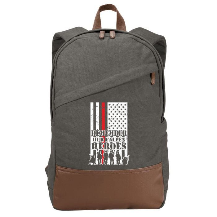 Remember Our Fallen Heroes Cotton Canvas Backpack
