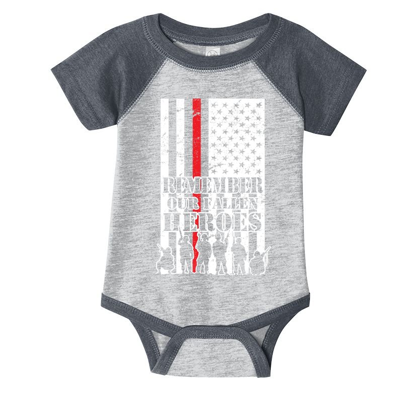 Remember Our Fallen Heroes Infant Baby Jersey Bodysuit