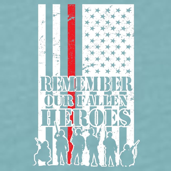 Remember Our Fallen Heroes Sueded Cloud Jersey T-Shirt