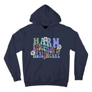 Retro Flower Harm Reduction Healthcare Overdose Awareness Tall Hoodie