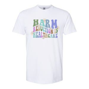 Retro Flower Harm Reduction Healthcare Overdose Awareness Softstyle CVC T-Shirt