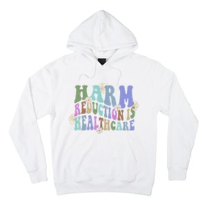 Retro Flower Harm Reduction Healthcare Overdose Awareness Hoodie