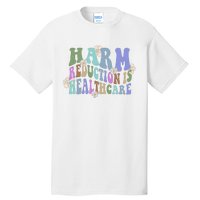 Retro Flower Harm Reduction Healthcare Overdose Awareness Tall T-Shirt