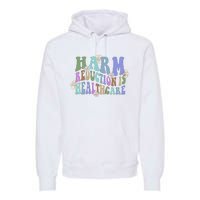 Retro Flower Harm Reduction Healthcare Overdose Awareness Premium Hoodie