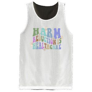 Retro Flower Harm Reduction Healthcare Overdose Awareness Mesh Reversible Basketball Jersey Tank