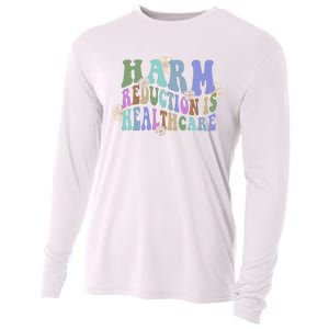 Retro Flower Harm Reduction Healthcare Overdose Awareness Cooling Performance Long Sleeve Crew