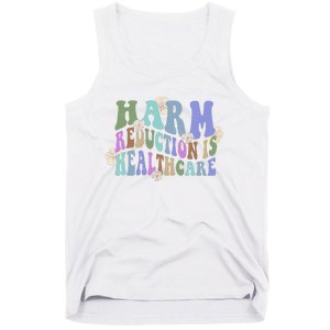 Retro Flower Harm Reduction Healthcare Overdose Awareness Tank Top