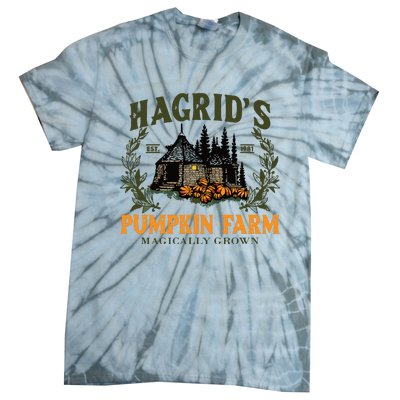 Retro Fall HagridS Pumpkin Farm Patch Autumn Pumpkin Garden Tie-Dye T-Shirt