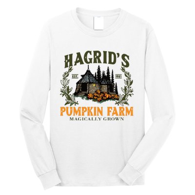 Retro Fall HagridS Pumpkin Farm Patch Autumn Pumpkin Garden Long Sleeve Shirt