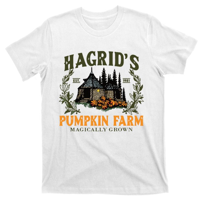 Retro Fall HagridS Pumpkin Farm Patch Autumn Pumpkin Garden T-Shirt