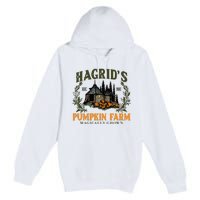 Retro Fall HagridS Pumpkin Farm Patch Autumn Pumpkin Garden Premium Pullover Hoodie