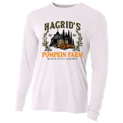 Retro Fall HagridS Pumpkin Farm Patch Autumn Pumpkin Garden Cooling Performance Long Sleeve Crew