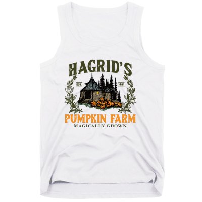 Retro Fall HagridS Pumpkin Farm Patch Autumn Pumpkin Garden Tank Top