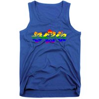 Rainbow Flag Hibiscus Flowers Hawaiian Lgbt Great Gift Tank Top