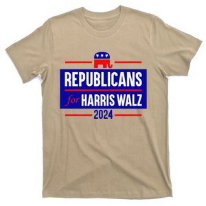 Republicans For Harris Walz Kamala Harris For President 2024 T-Shirt