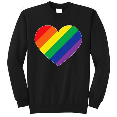 Rainbow Flag Heart Sweatshirt