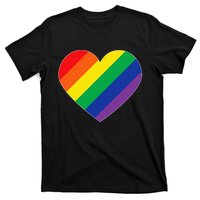 Rainbow Flag Heart T-Shirt