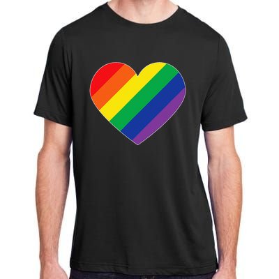 Rainbow Flag Heart Adult ChromaSoft Performance T-Shirt