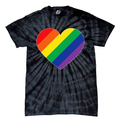 Rainbow Flag Heart Tie-Dye T-Shirt