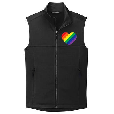 Rainbow Flag Heart Collective Smooth Fleece Vest