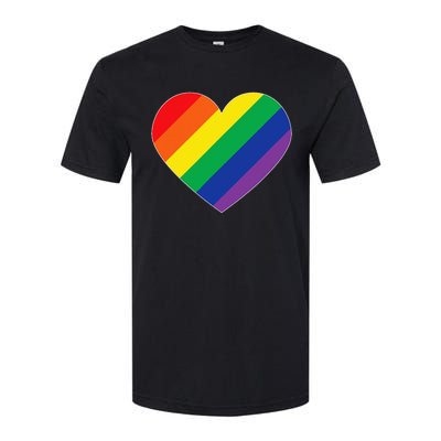 Rainbow Flag Heart Softstyle CVC T-Shirt