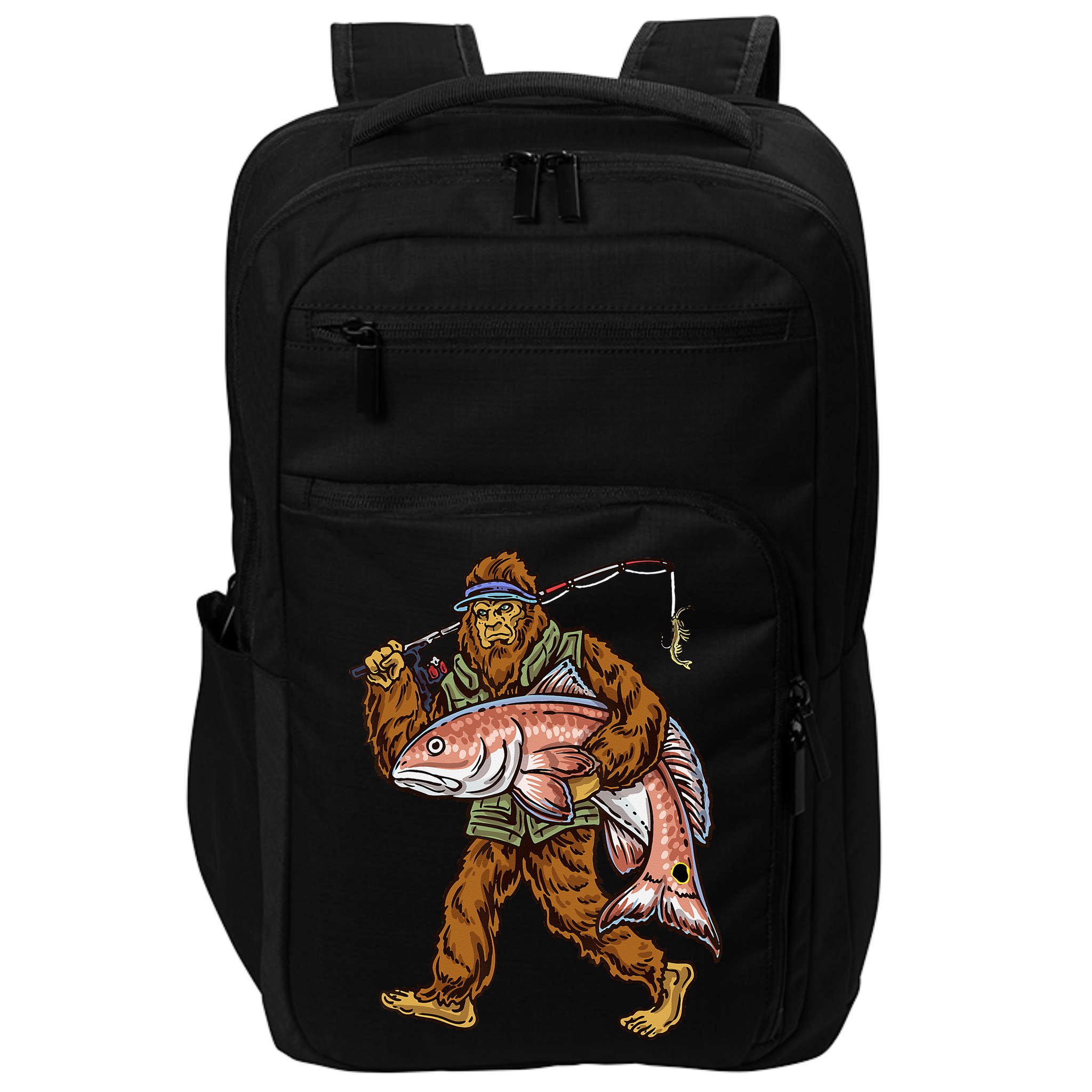Redfish Fishing Hunting Bigfoot Fisher Impact Tech Backpack