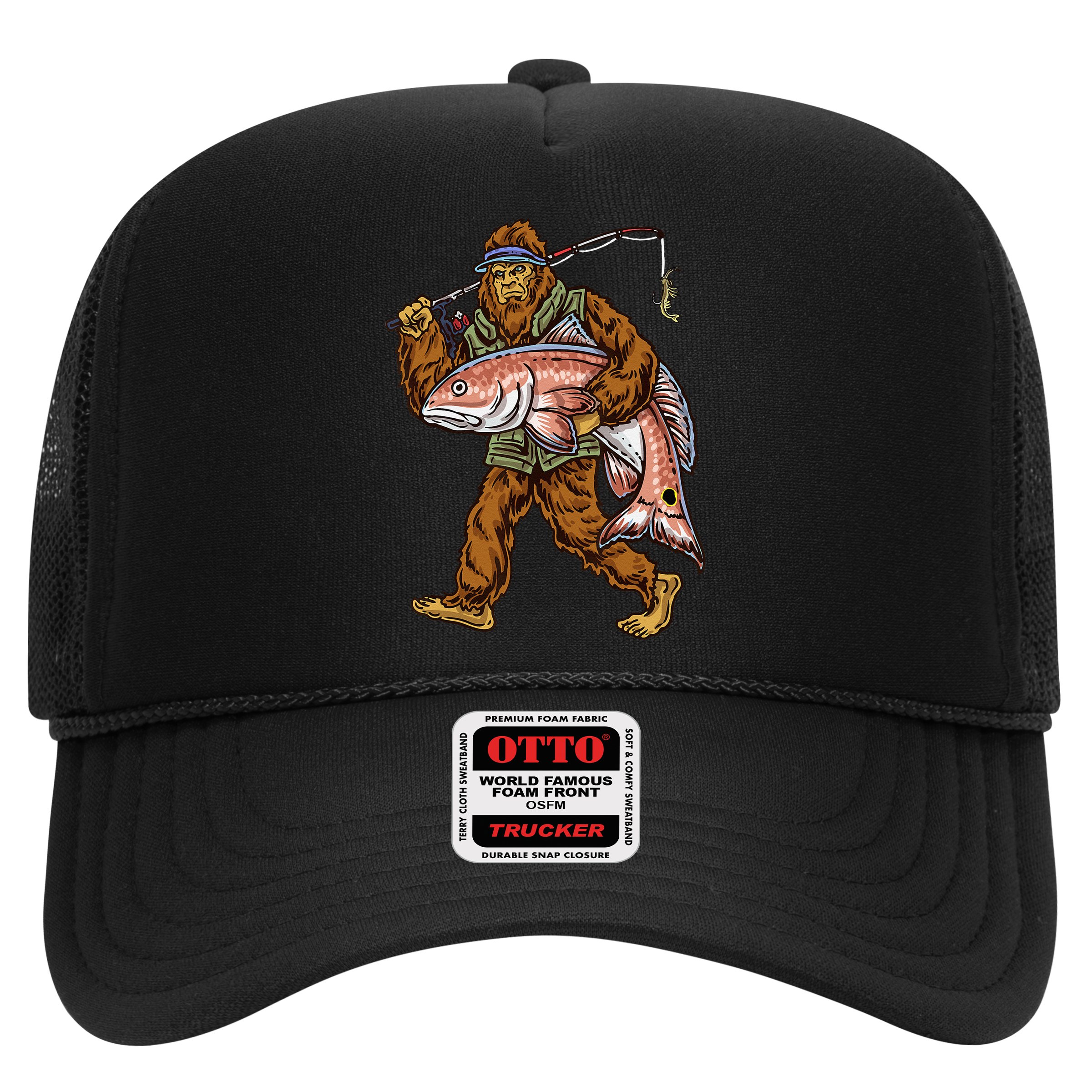 Redfish Fishing Hunting Bigfoot Fisher Hat