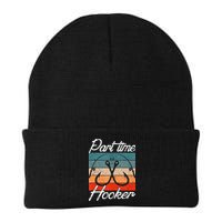 Retro Fishing Hooks Part Time Hooker Funny Fishing Beanie