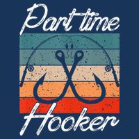 Retro Fishing Hooks Part Time Hooker Funny Fishing Infant Baby Jersey Bodysuit