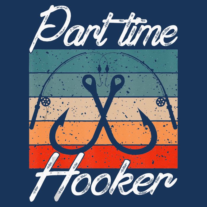 Retro Fishing Hooks Part Time Hooker Funny Fishing Infant Baby Jersey Bodysuit