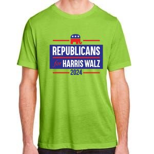 Republicans For Harris Walz Kamala Harris For President 2024 Adult ChromaSoft Performance T-Shirt