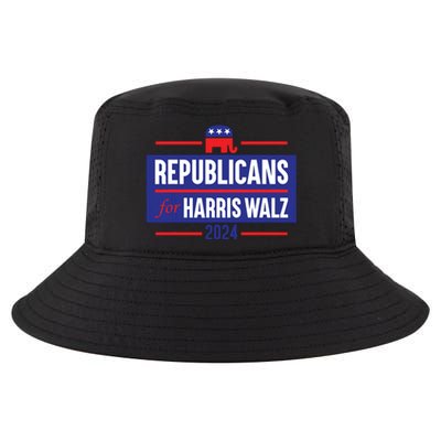 Republicans For Harris Walz Kamala Harris For President 2024 Cool Comfort Performance Bucket Hat