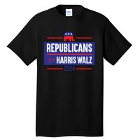 Republicans For Harris Walz Kamala Harris For President 2024 Tall T-Shirt