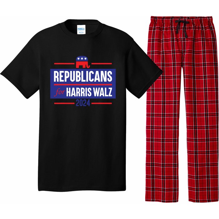 Republicans For Harris Walz Kamala Harris For President 2024 Pajama Set