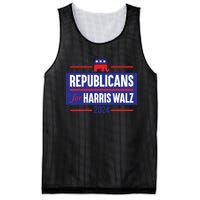 Republicans For Harris Walz Kamala Harris For President 2024 Mesh Reversible Basketball Jersey Tank