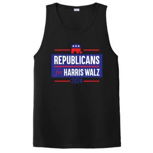 Republicans For Harris Walz Kamala Harris For President 2024 PosiCharge Competitor Tank